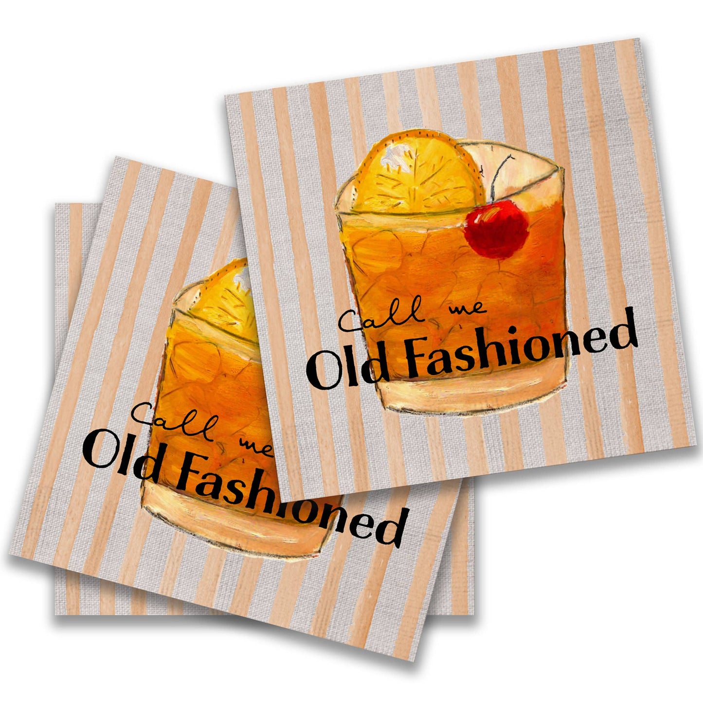 Call Me Old Fashioned Cocktail Napkin
