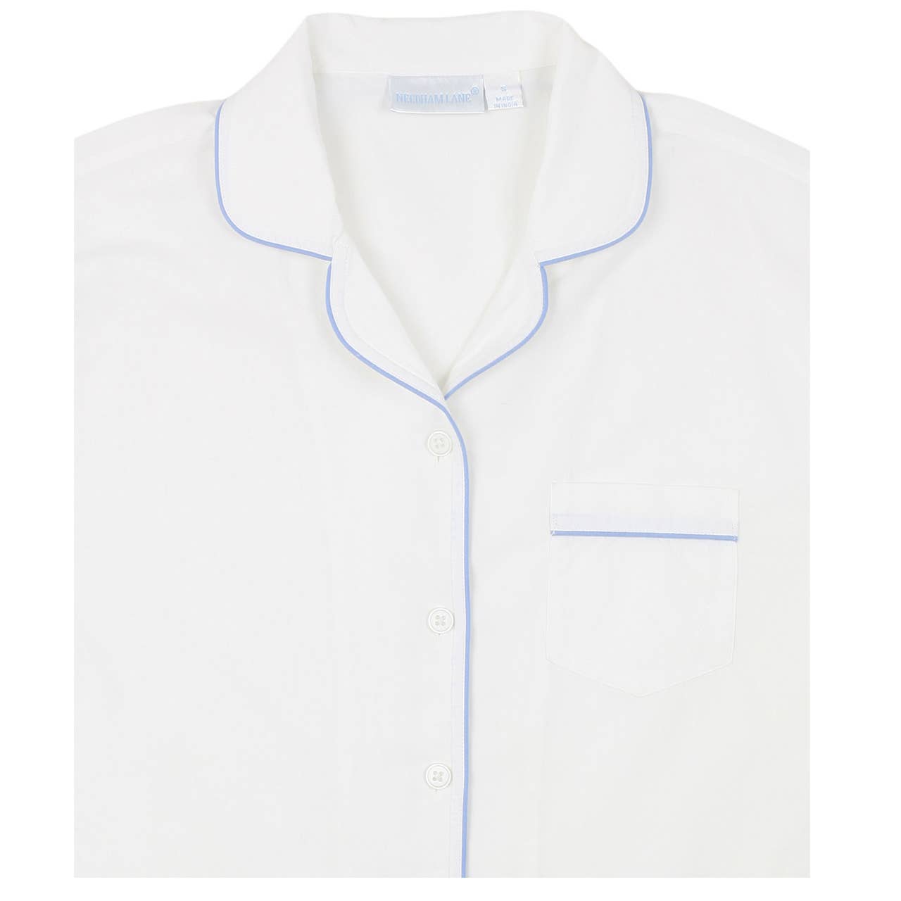 Logan Periwinkle Short Sleeve Shorty Pajamas: S