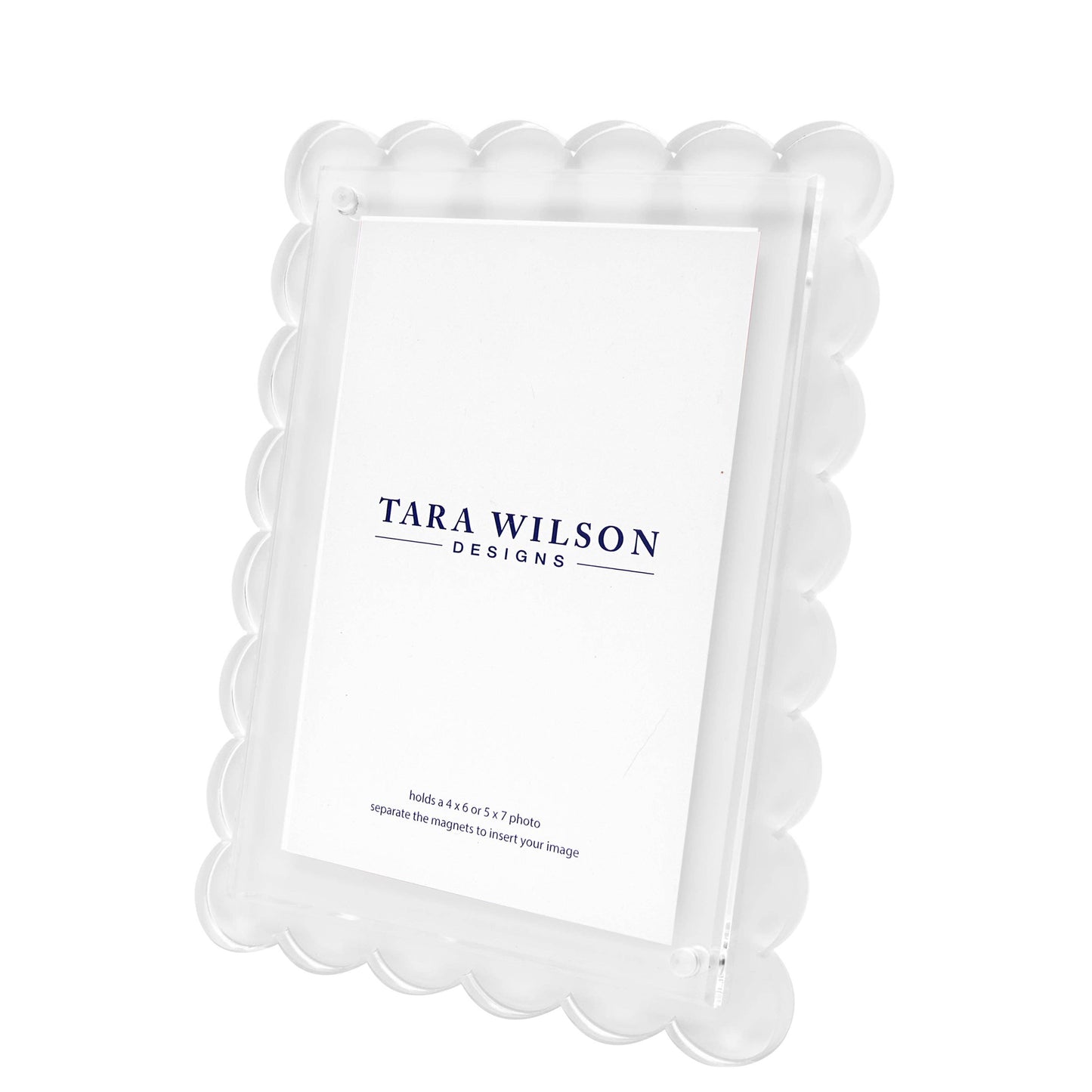 SCALLOP FRAME - WHITE: SCALLOP FRAME - WHITE
