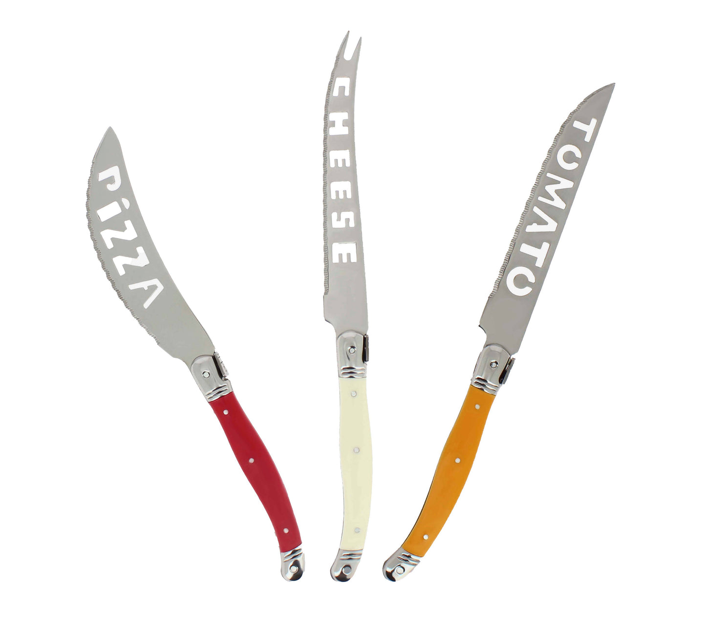 3 Piece Laguiole Pizza & Cheese Knife Set