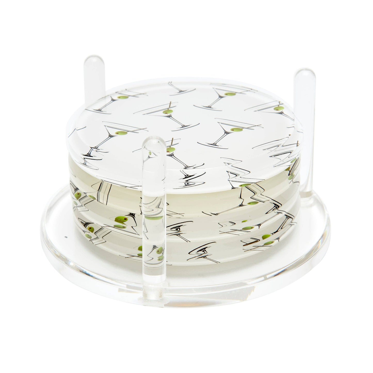 DRINK COASTERS - MARTINI GLASS: DRINK COASTERS - MARTINI GLASS