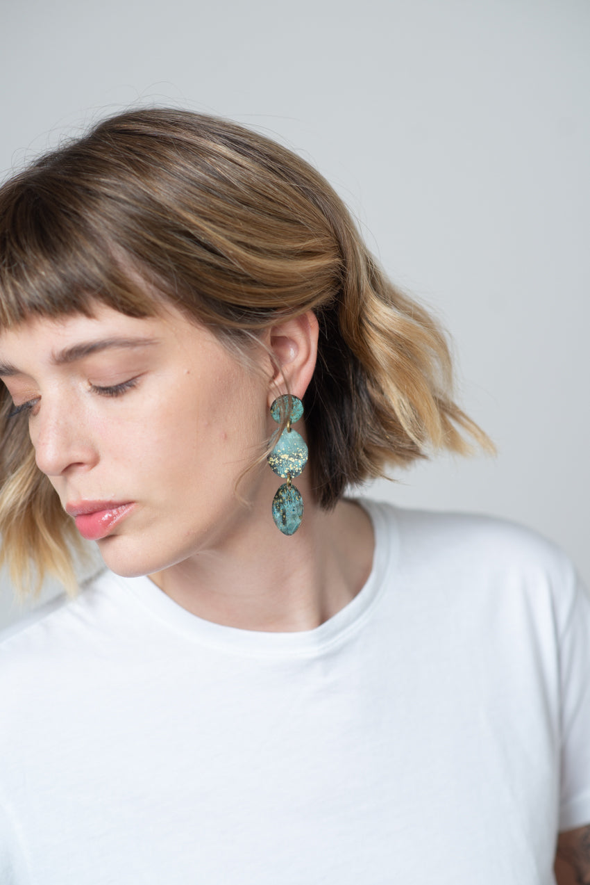Three Pebbles Earrings