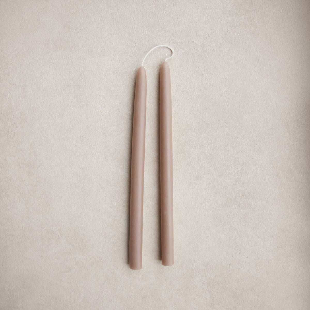 9" Heirloom Beeswax Taper Candles: Salt