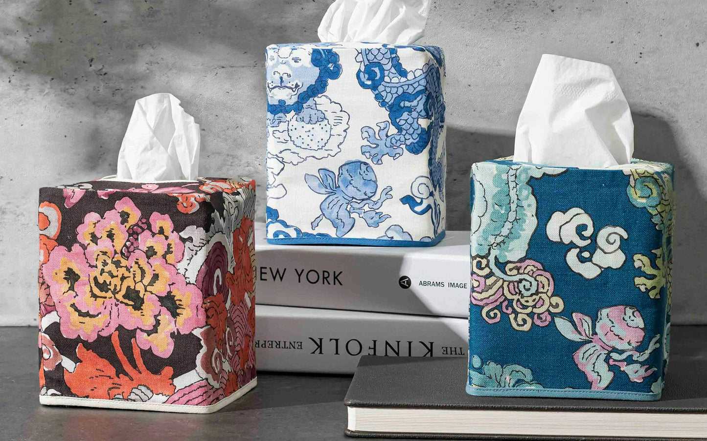 Magic Mountain Tissue Box Cover Chocolate Persimmon