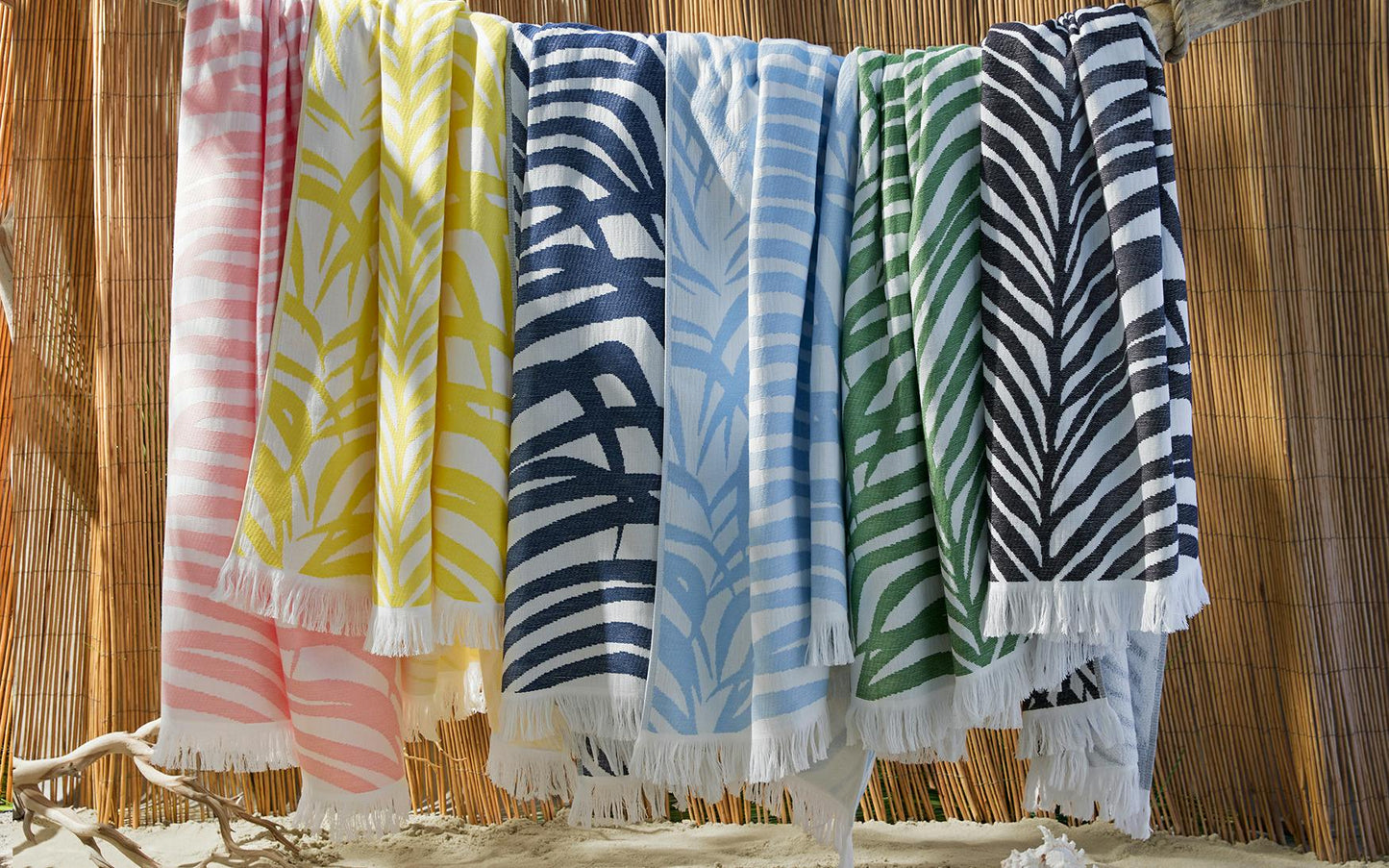 Zebra Palm Beach Towel