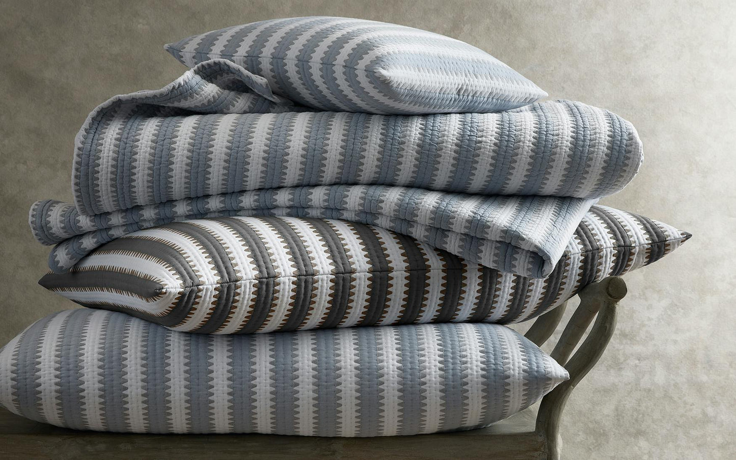 Apollo Stripe Matelasse Coverlet