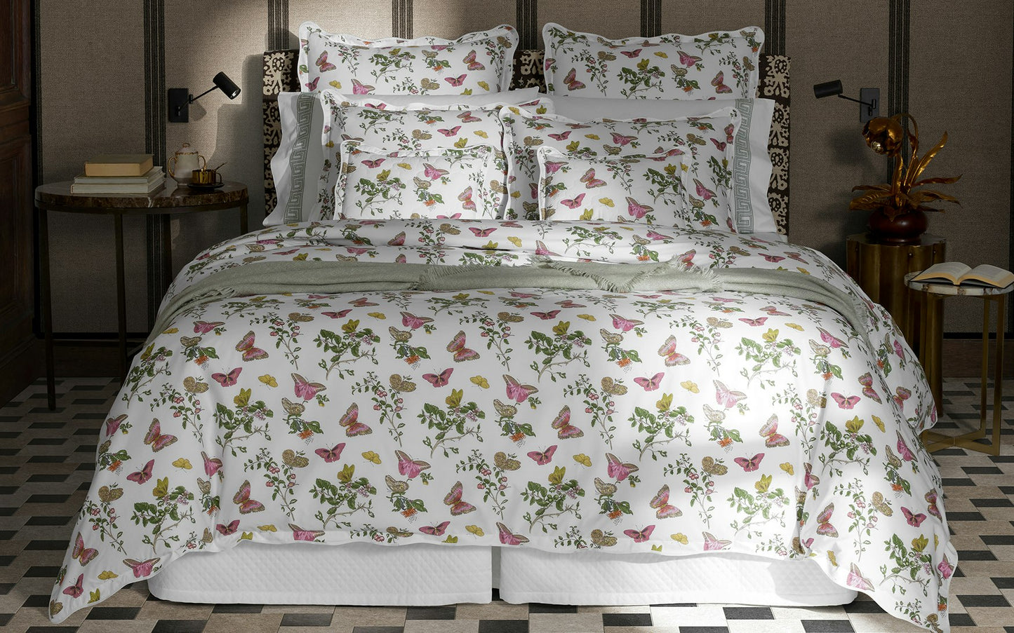 Baudin Butterfly Sham in Pink