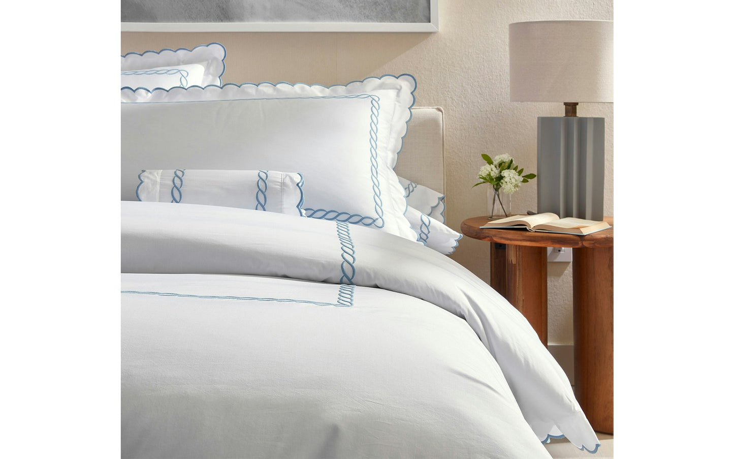 Classic Chain Scallop Duvet Cover