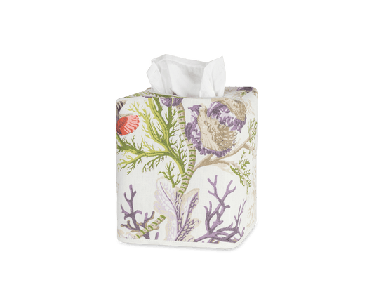 Del Tesoro Linen Tissue Box Cover