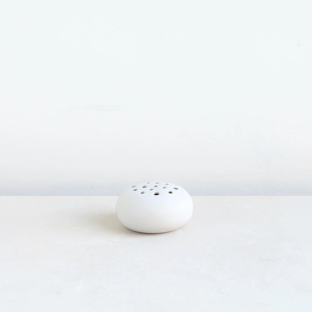 Ceramic Oval Flower Frog