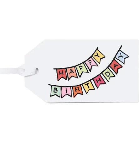 Birthday Banner Gift Tags