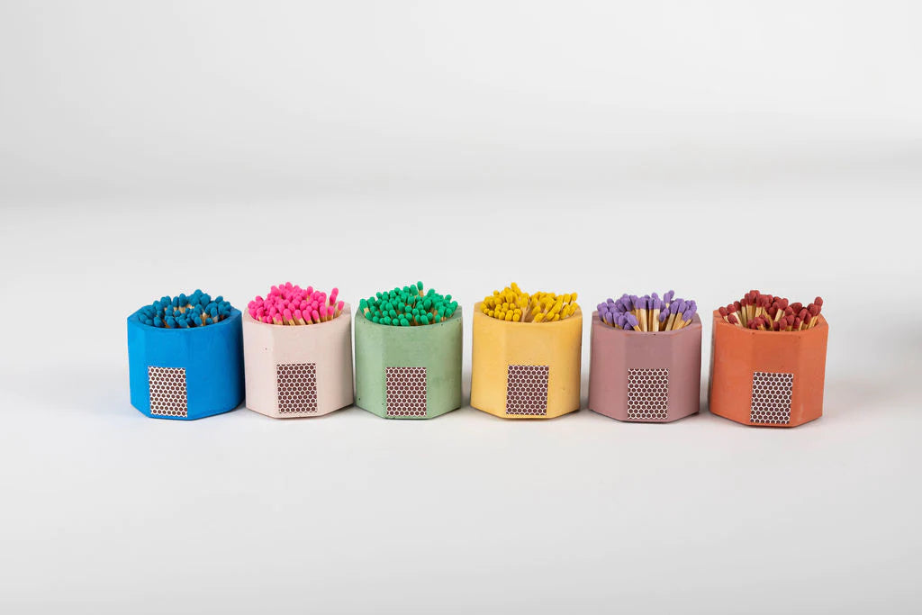 Bright Solid Match Holder w/ Striker