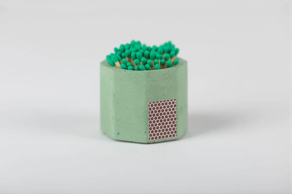 Bright Solid Match Holder w/ Striker