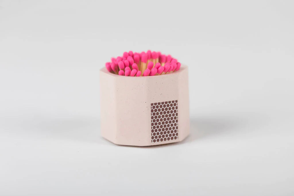 Bright Solid Match Holder w/ Striker