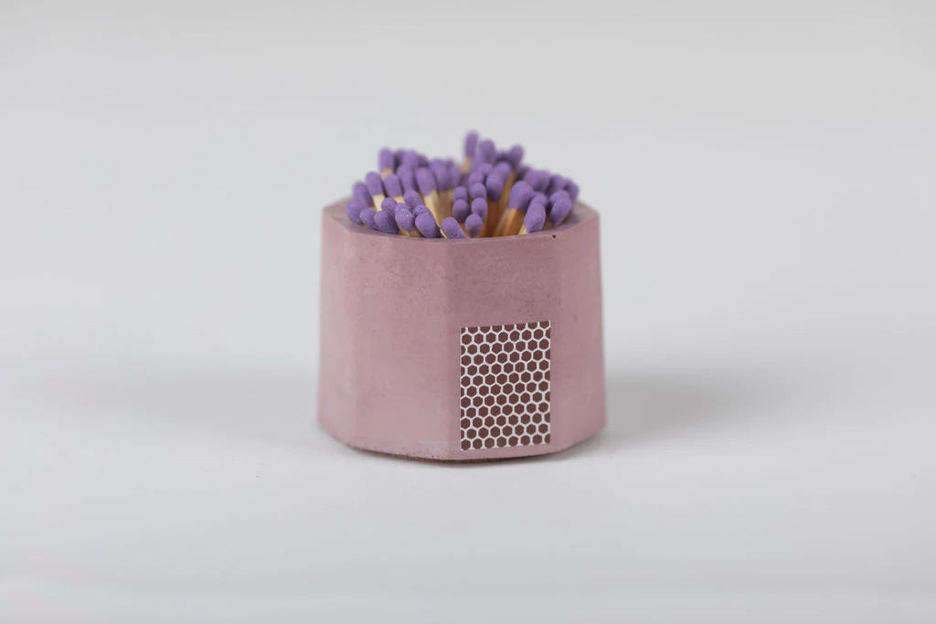 Bright Solid Match Holder w/ Striker