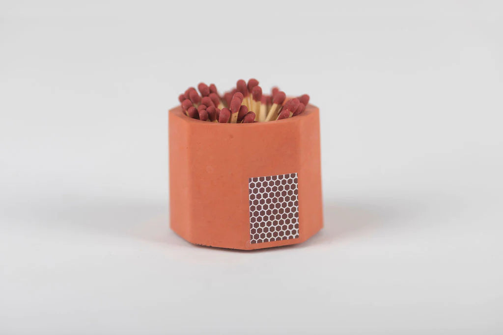 Bright Solid Match Holder w/ Striker