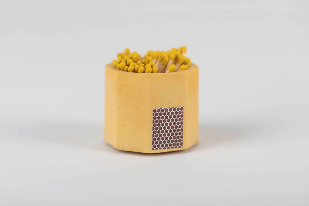 Bright Solid Match Holder w/ Striker