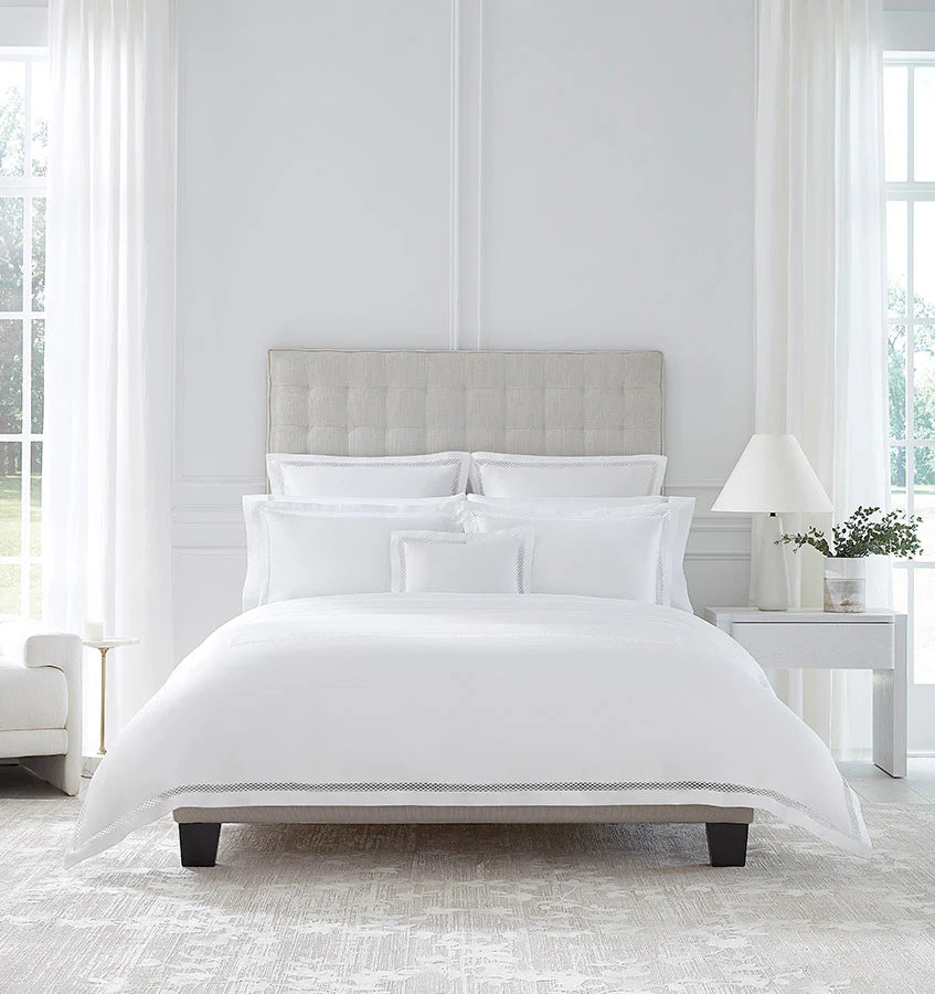 SFERRA Giza 45 Ornato Flat Sheet
