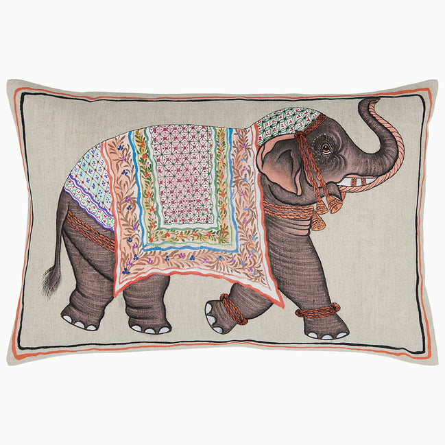 John Robshaw Pinky Elephant Pillow