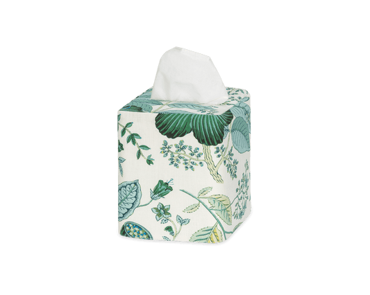 Pomegranate Linen Tissue Box Cover Emerald