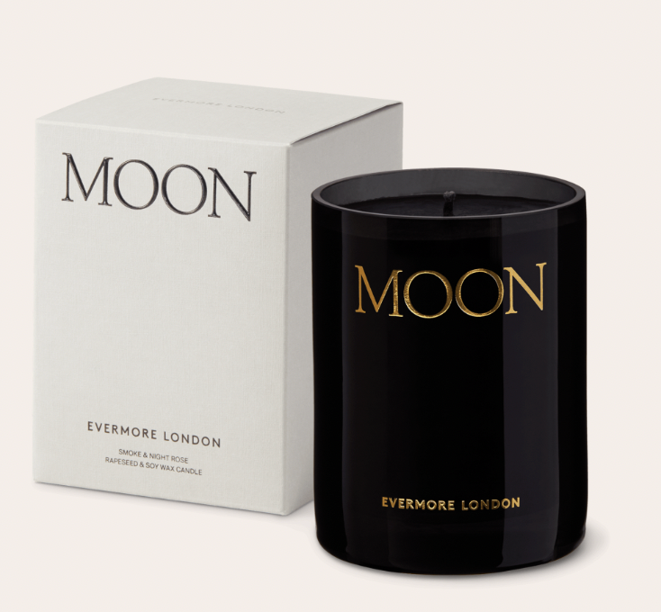 Moon Candle - 300g Smoke & Night Rose