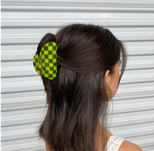 Checker Hair Claw