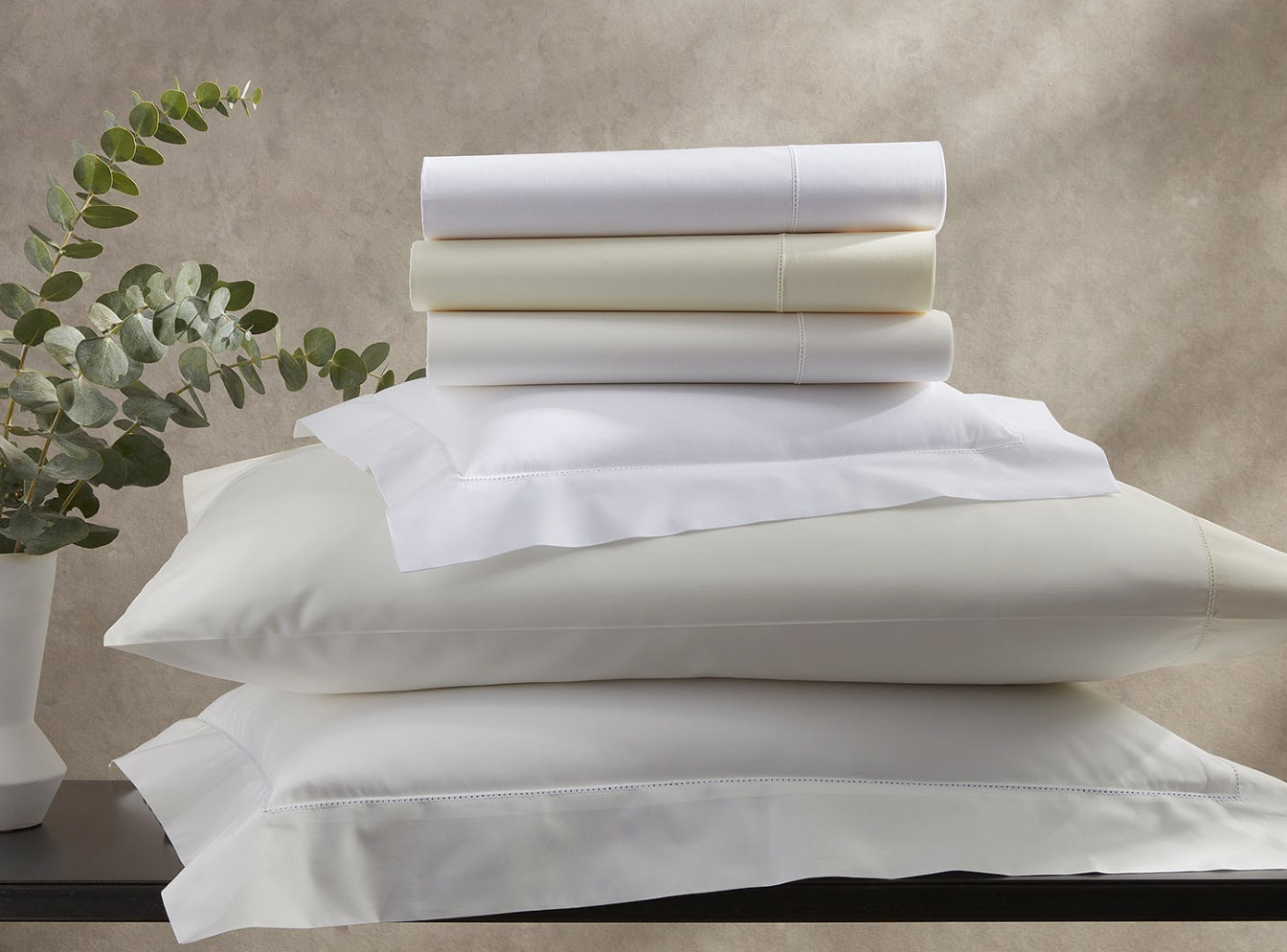 Luca Hemstitch Pillowcase- Pair