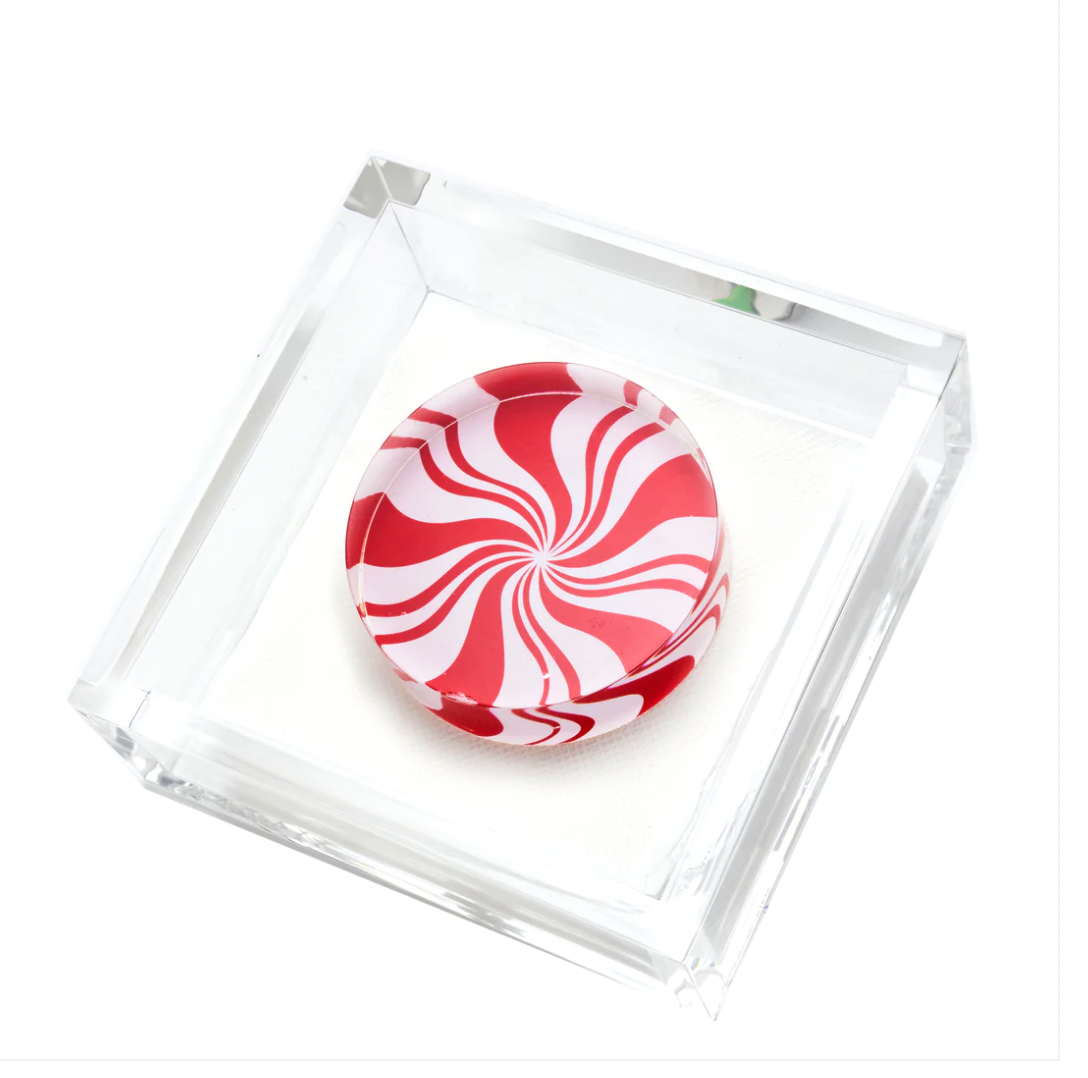 Cocktail Napkin Holder - Peppermint