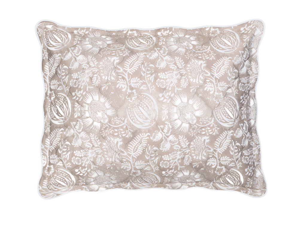 Granada Quilted Sham in Dune