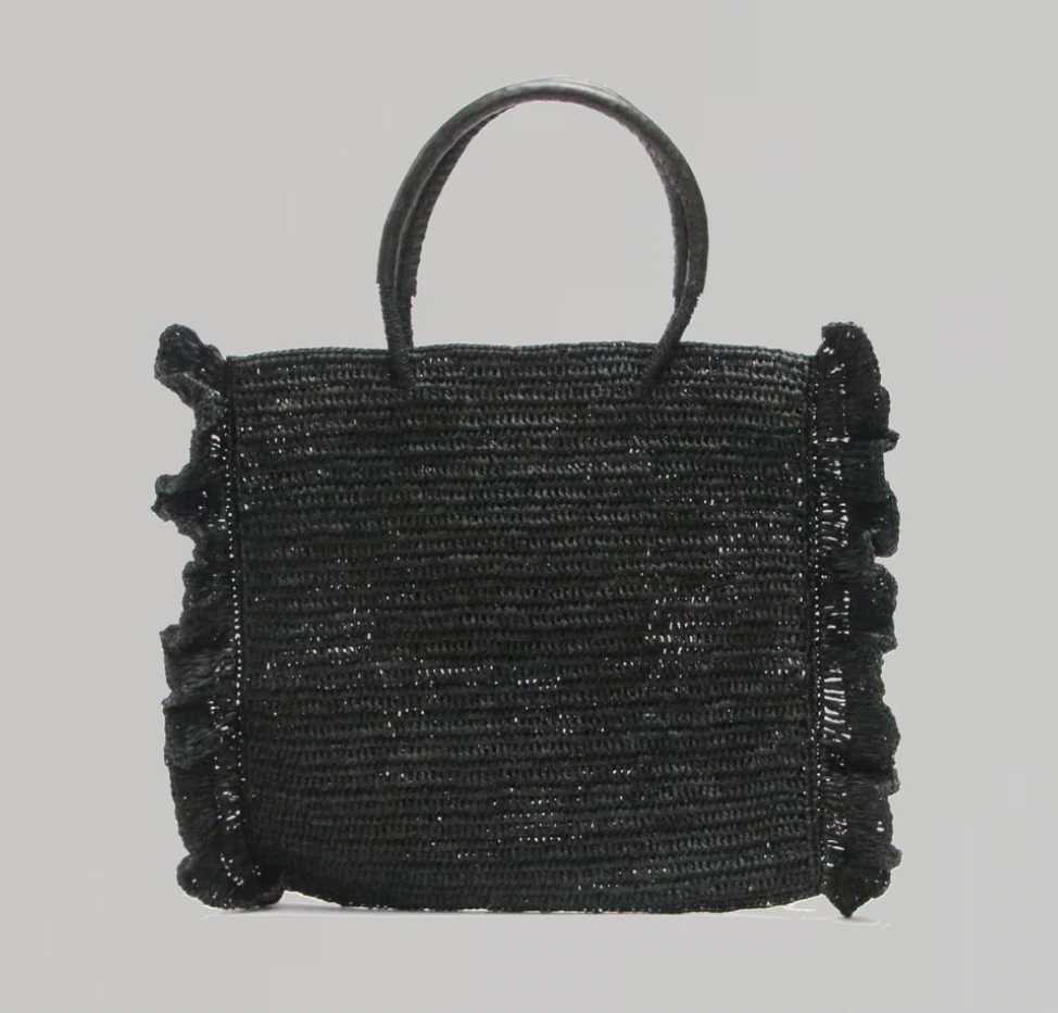 Eva Medium Tote in Noir