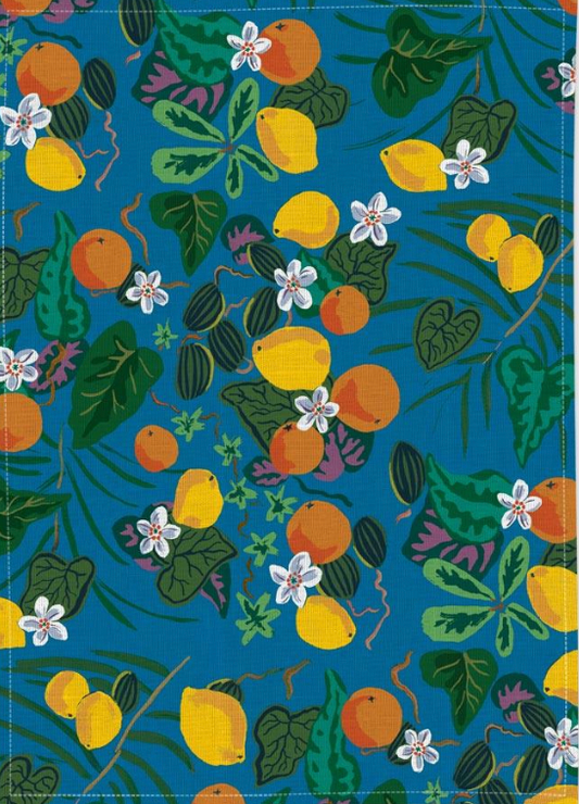 Lemons and Oranges Large Tablecloth