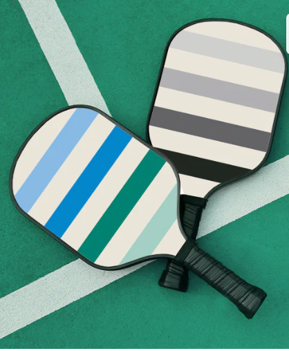 Green Striped Pickleball Paddle