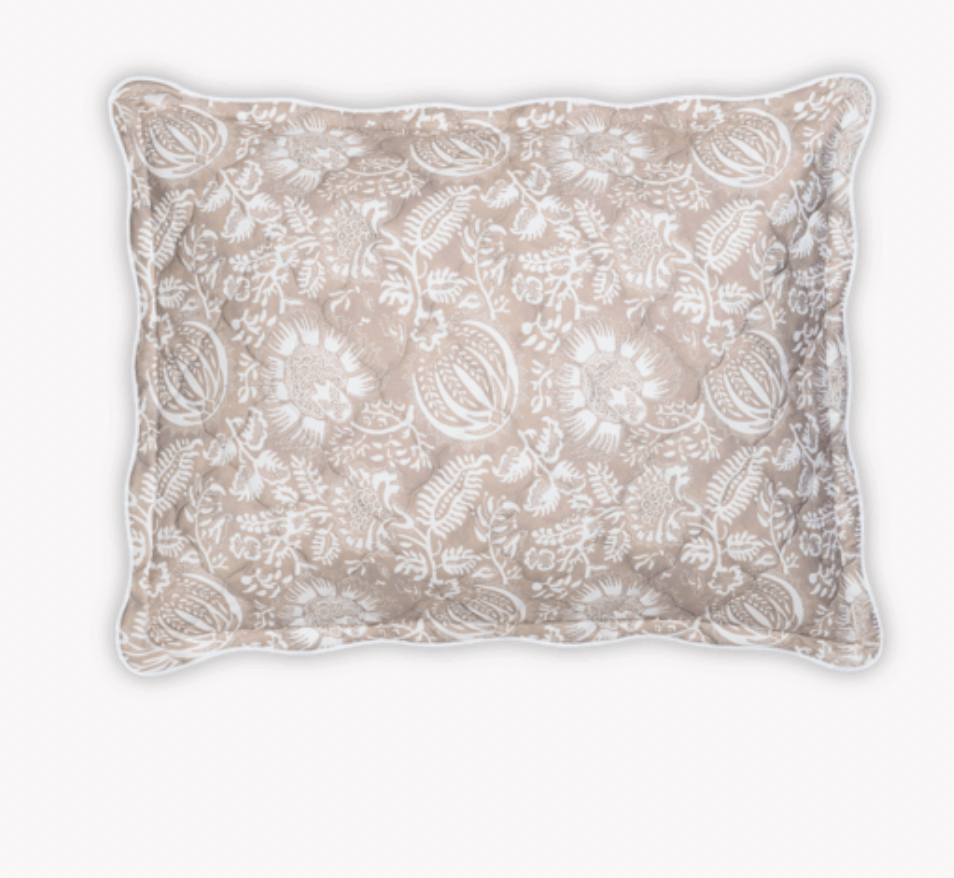 Granada Quilted Sham in Dune