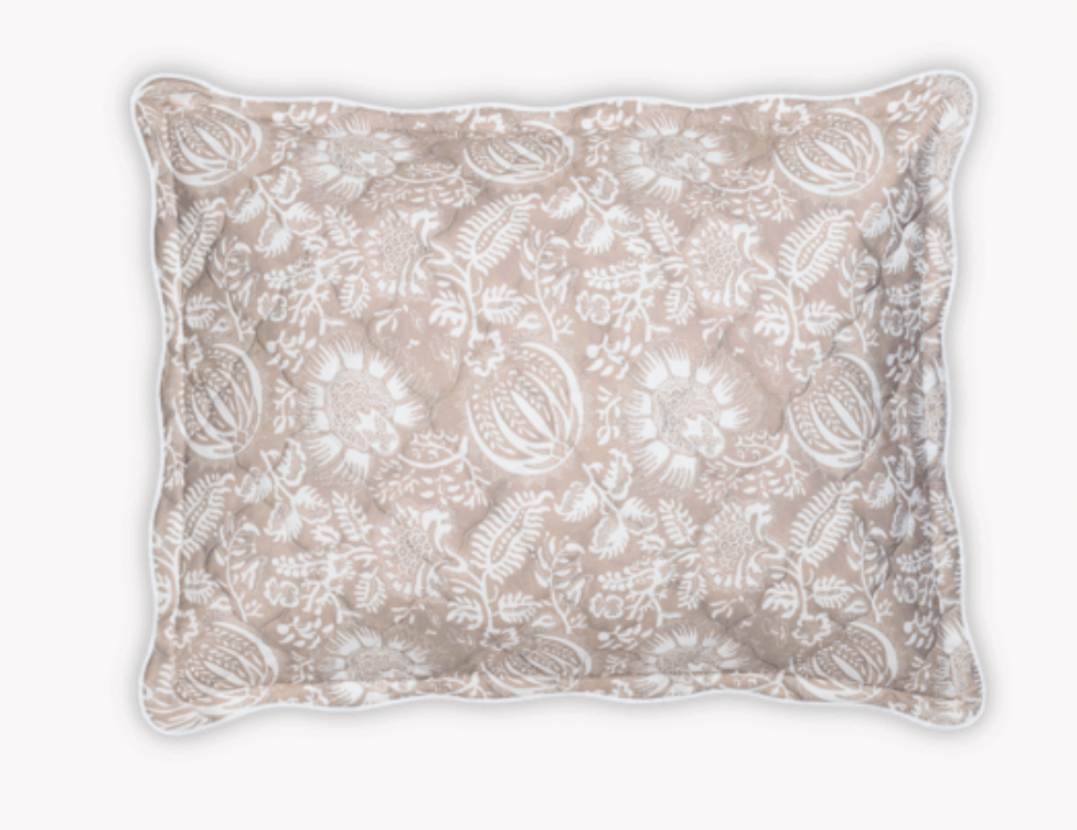 Granada Quilted Sham in Dune