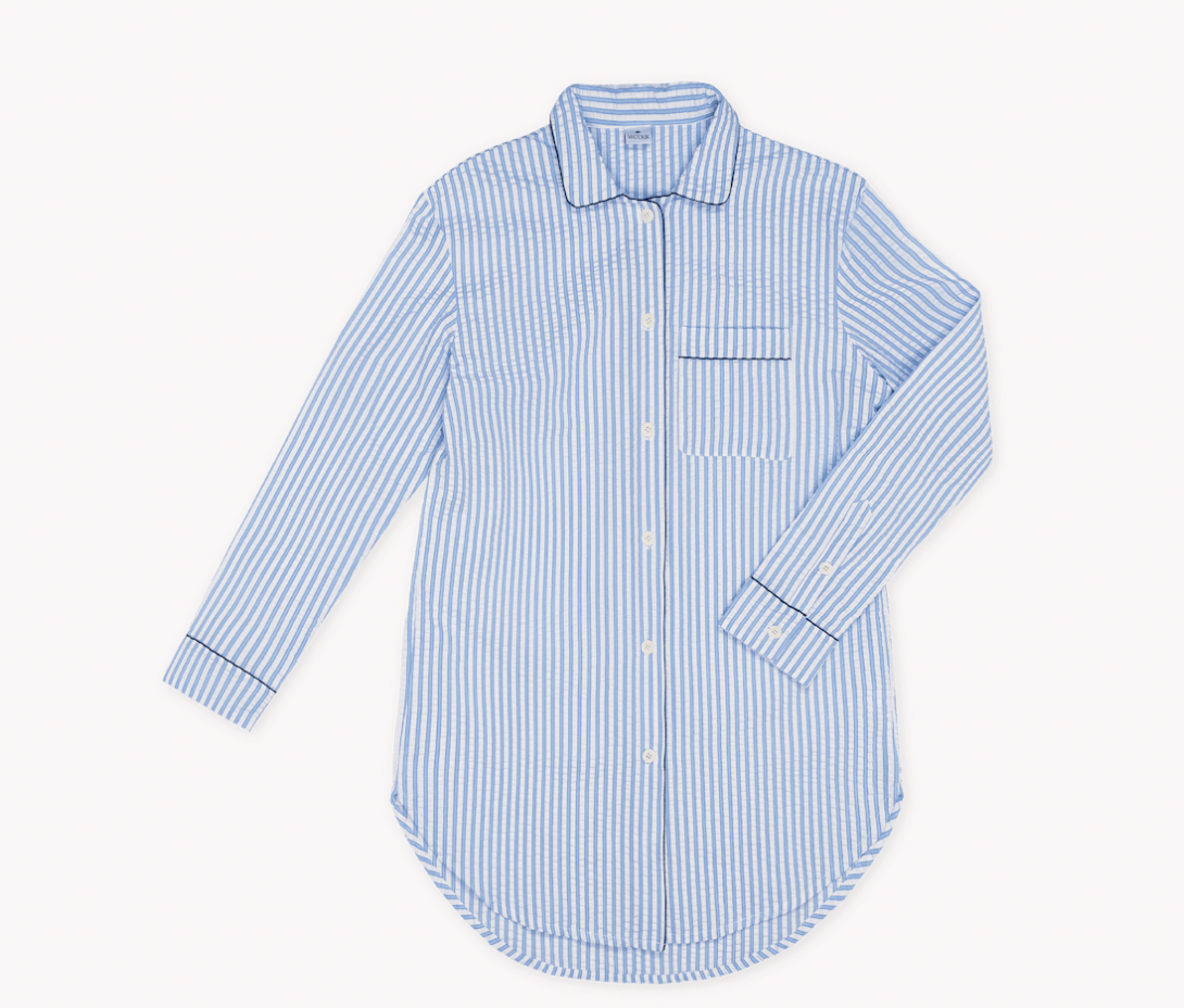 Matteo Azure Sleep Shirt