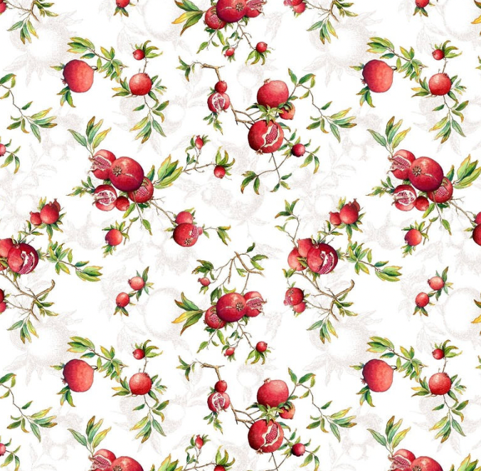 Pomegranate Tablecloth - 62" x 106"