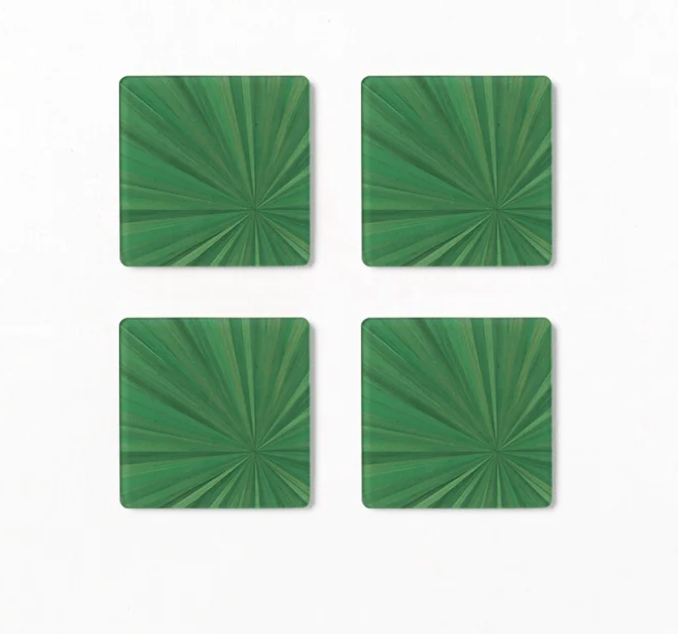 Soleil Coaster in Kelly Green