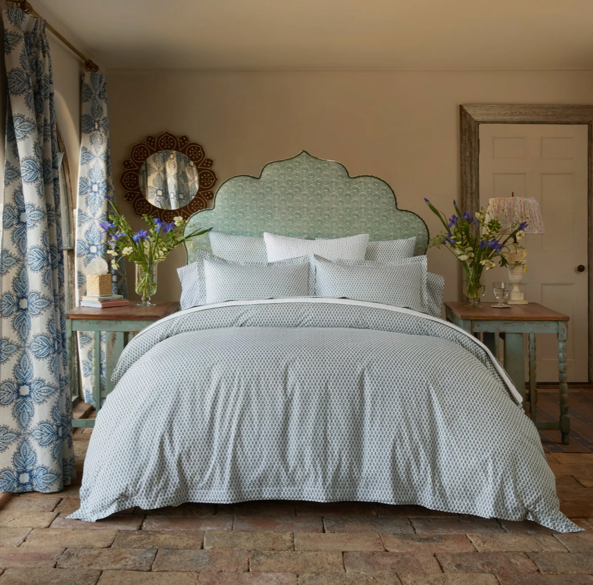 John Robshaw Cala Sage Organic Duvet