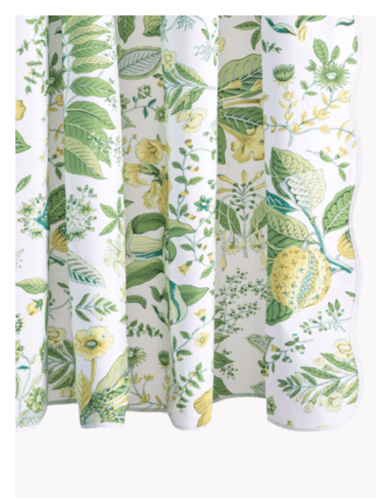 Pomegranate Linen Shower Curtain