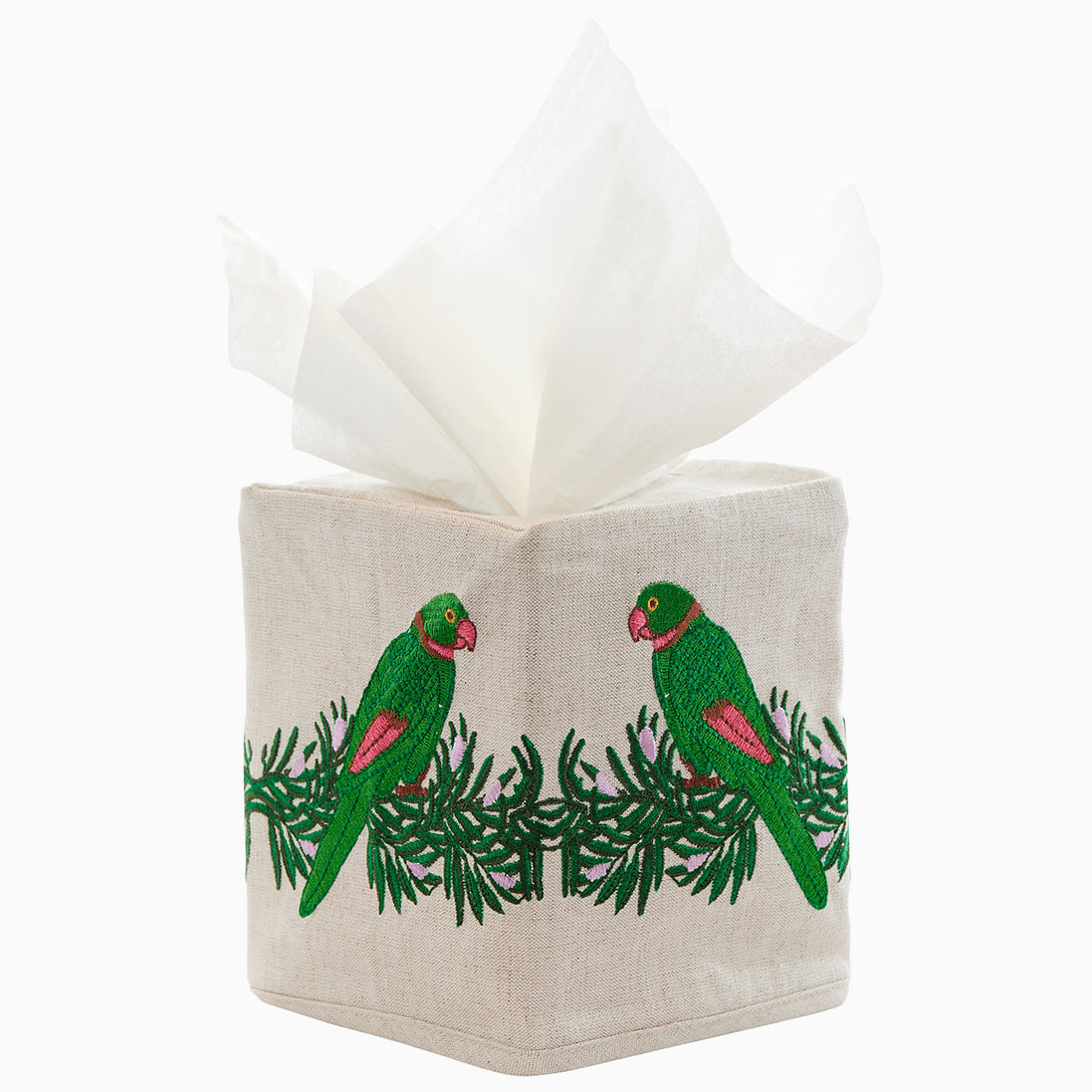John Robshaw Parrots In Love Tissue Box Cover