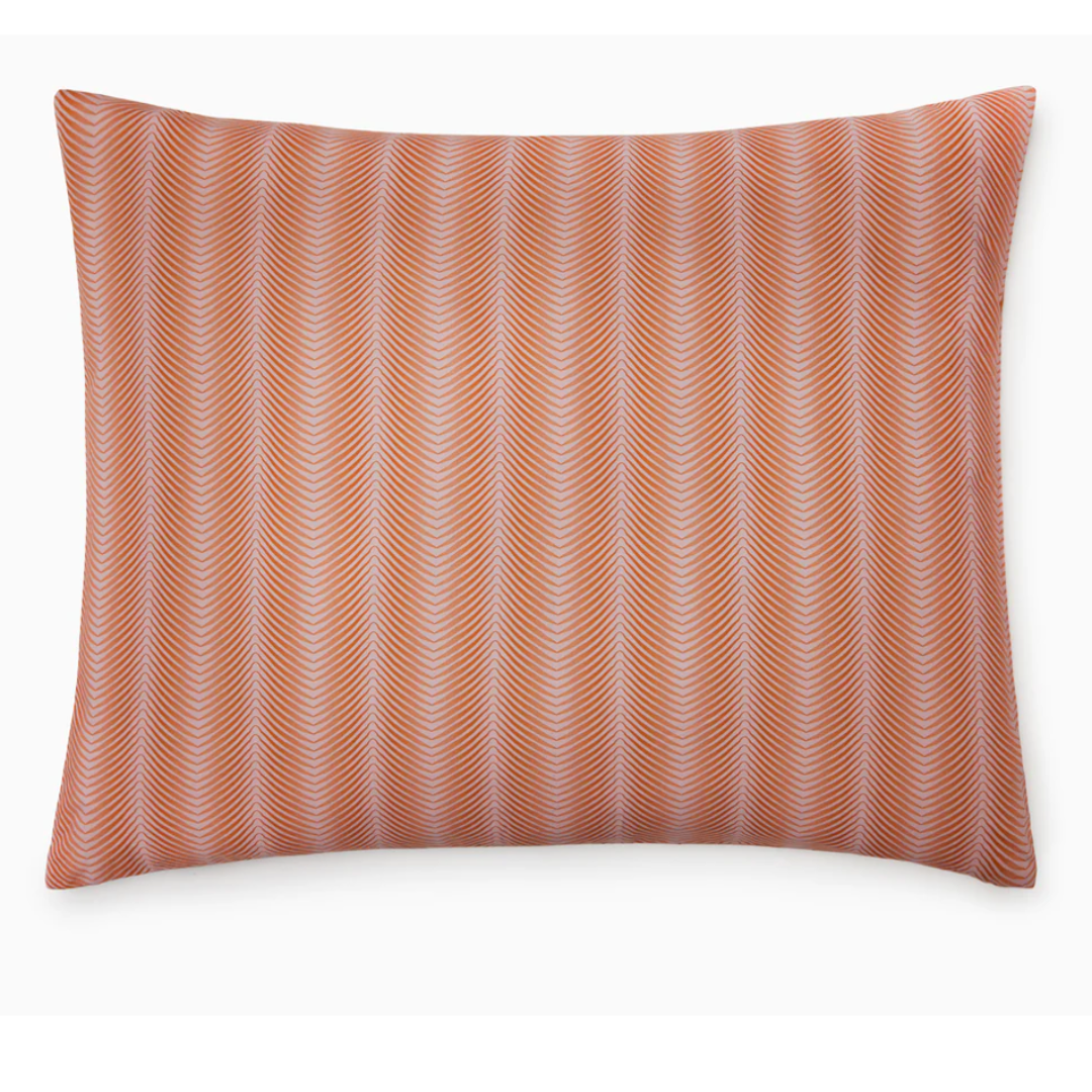Edna Duvet and Shams in Pink and Orange