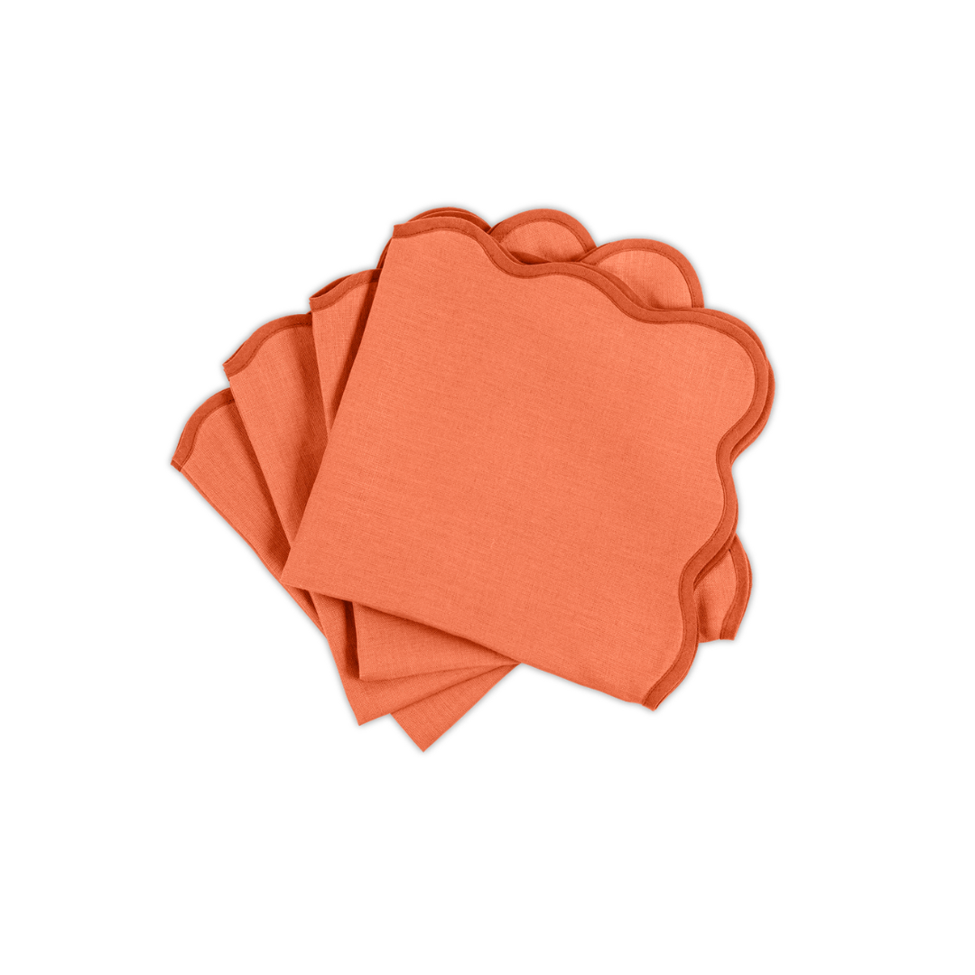 Scallop Edge Napkin Set of 4