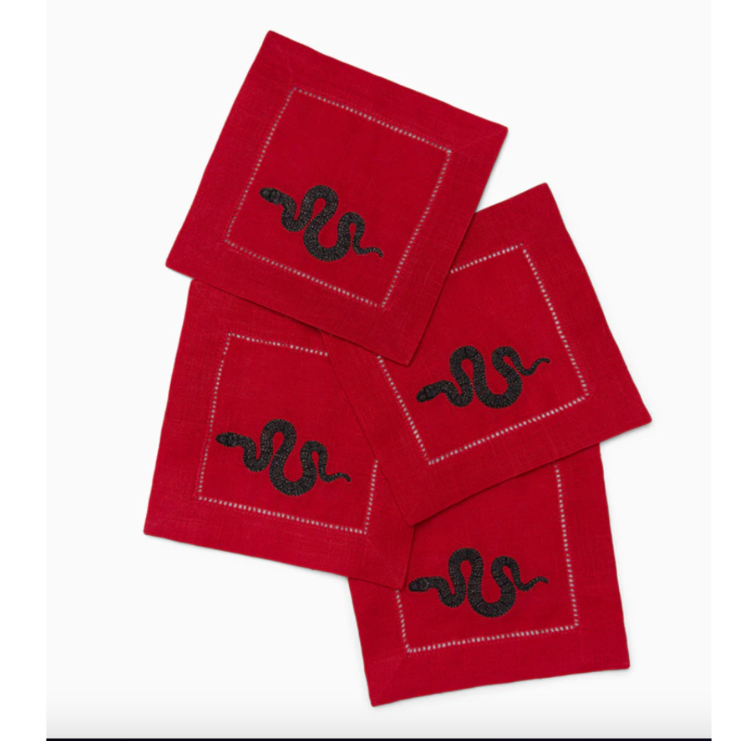 Year of the Snake Cocktail Napkins