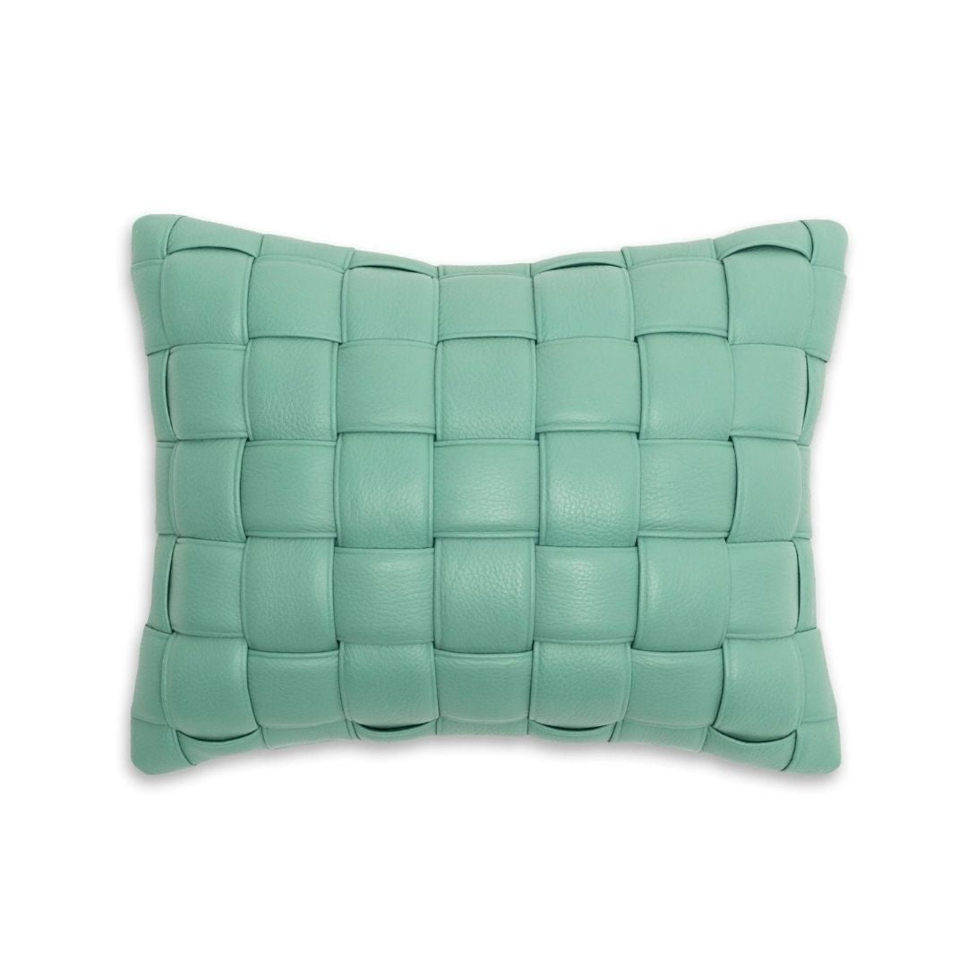 Koff Medium Woven Leather Accent Pillow