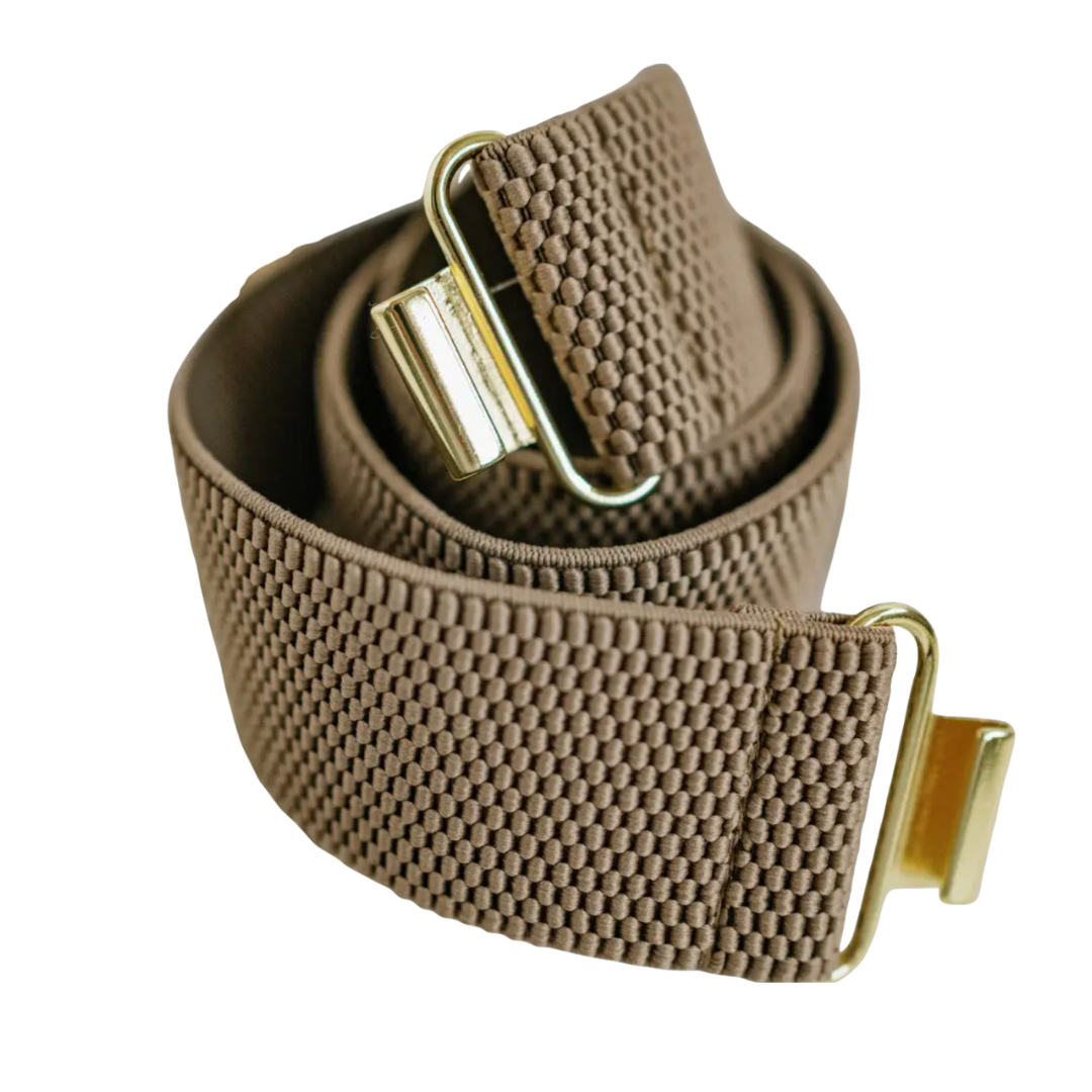 Taupe Interchangeable Stretch Belt