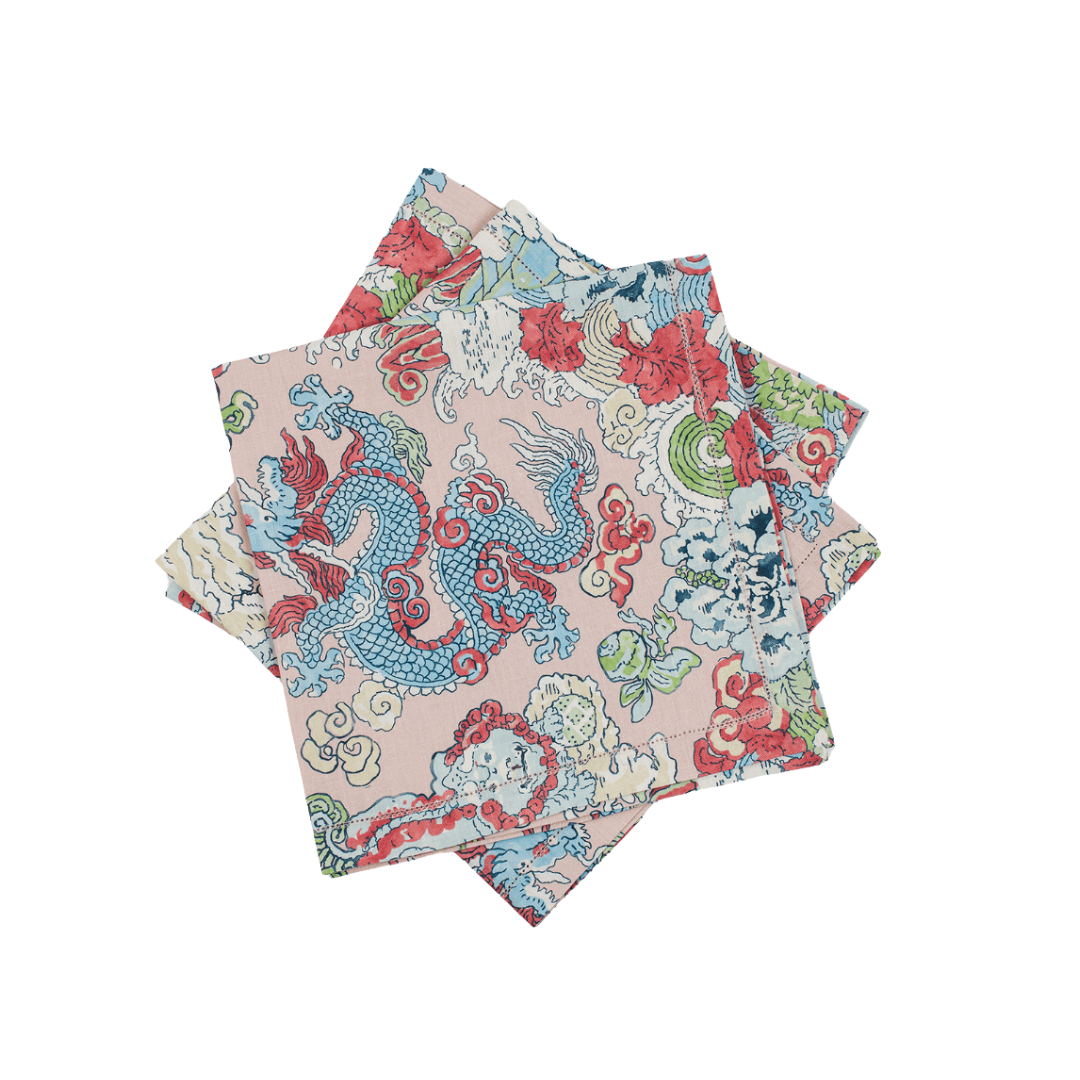 Magic Mountain Paradise Dinner Napkins - Set of 4
