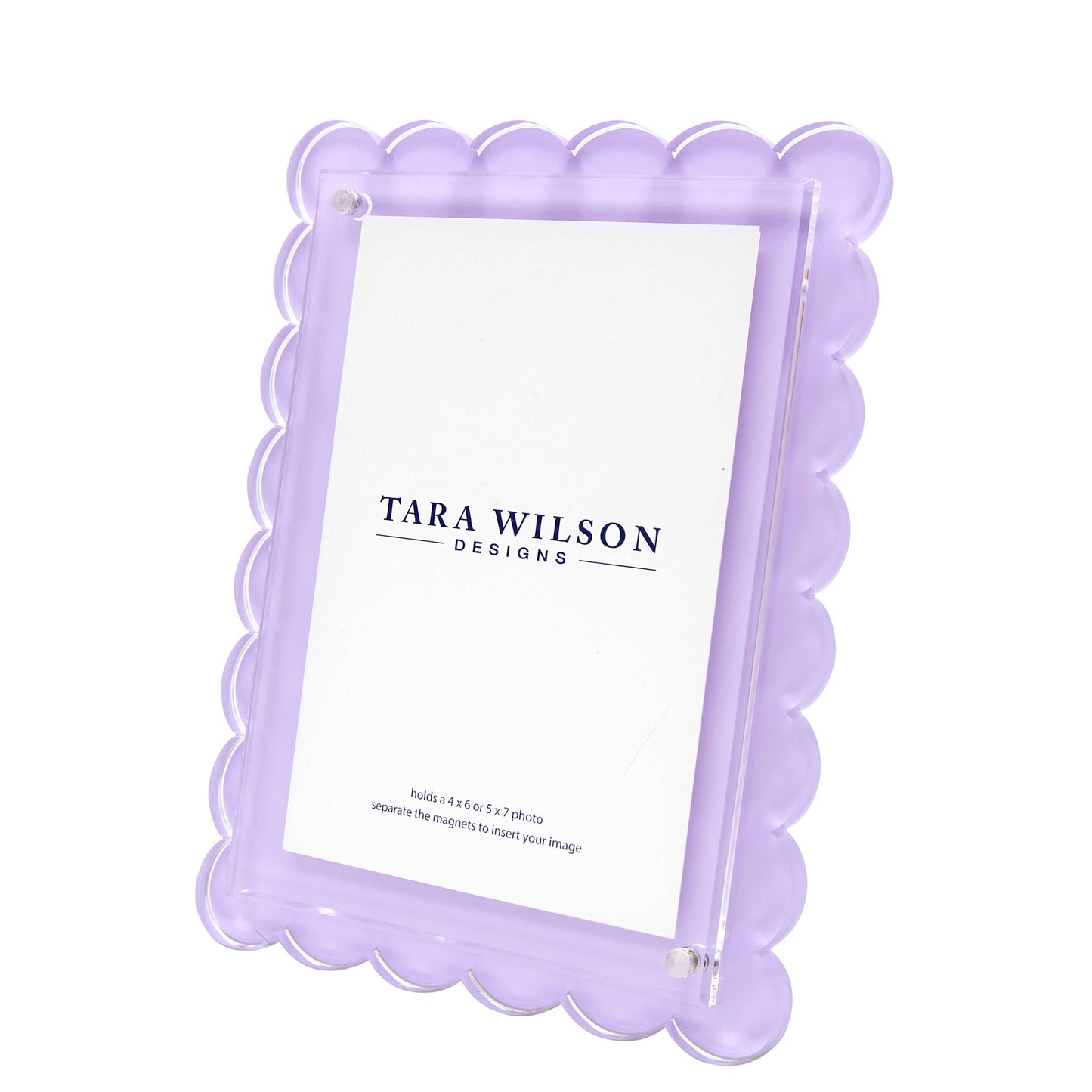 SCALLOP FRAME - LAVENDER: SCALLOP FRAME - LAVENDER