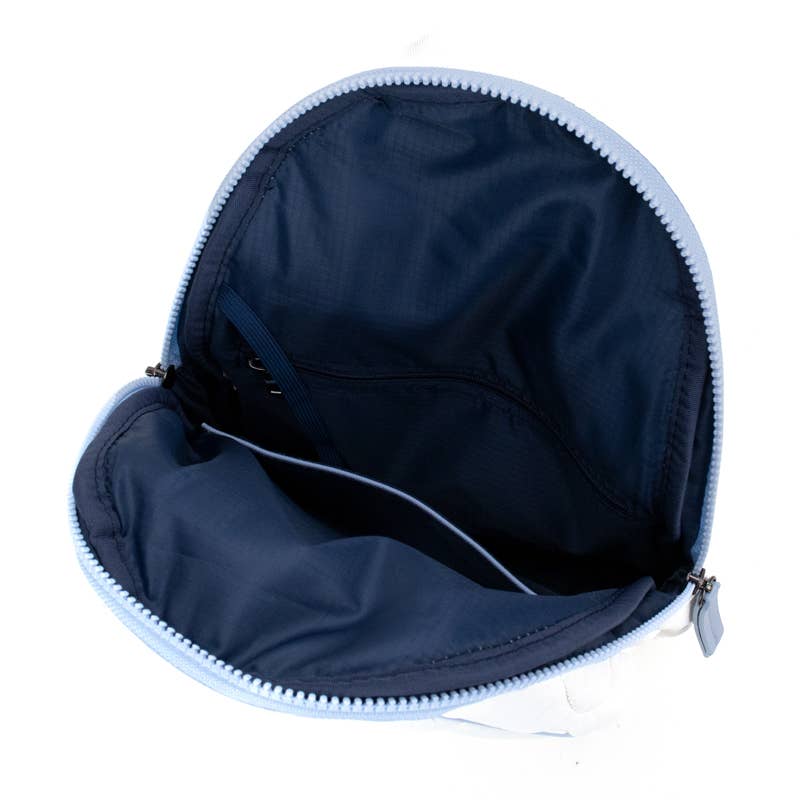 Pickleball Courtside Sling - White / Sky Blue