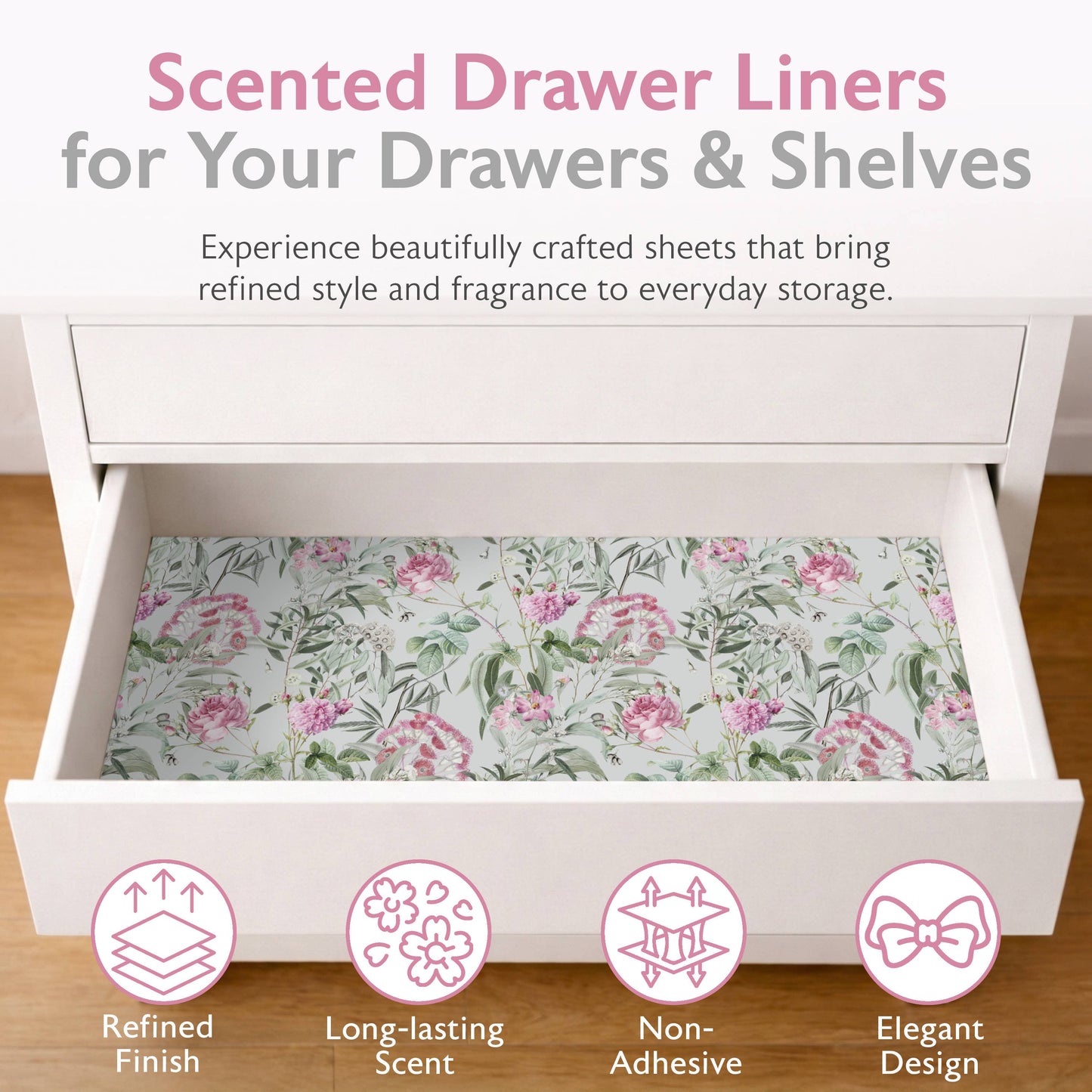 Scented Drawer Liners - Garden Reverie (6 Sheets)