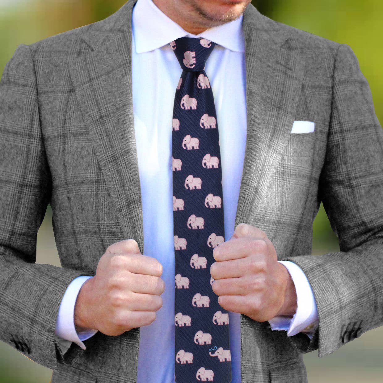 "Seeing Pink" Silk Necktie